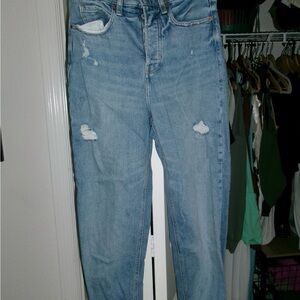 Old Navy Light Blue Distressed Boyfriend Jeans